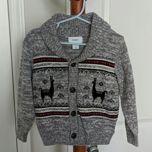 Toddler llama sweater